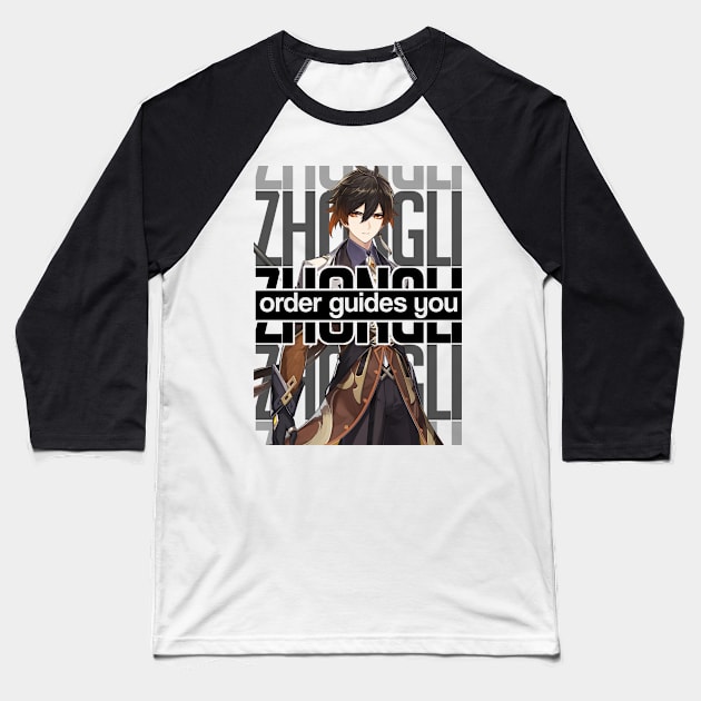 ZHONGLI order guides you Genshin Impact Baseball T-Shirt by chris28zero